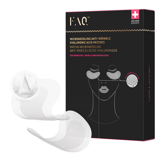 FAQ Microneedling Anti-wrinkle Hyaluronic Acid Patches For Under Eyes 3 Pack
