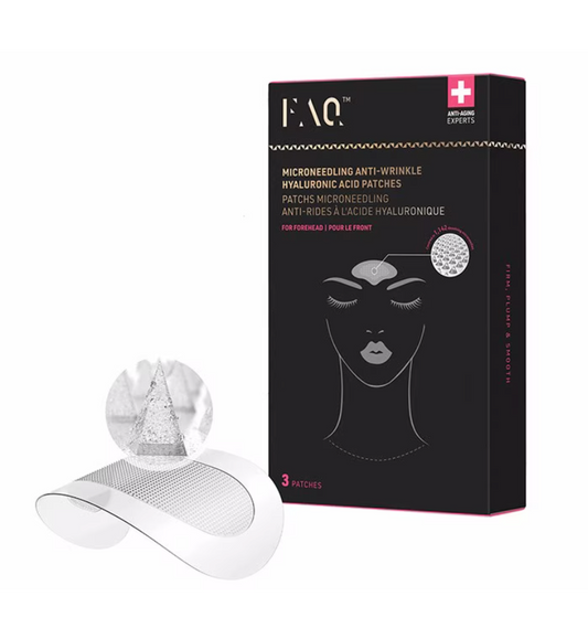 FAQ Microneedling Anti-wrinkle Hyaluronic Acid Patches For Forehead 3 Pack