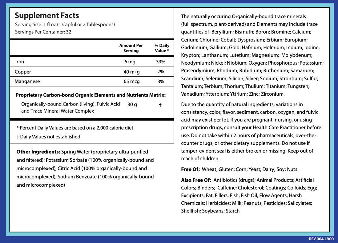 intraMIN Trace Minerals - 32 oz Naturally Unflavored