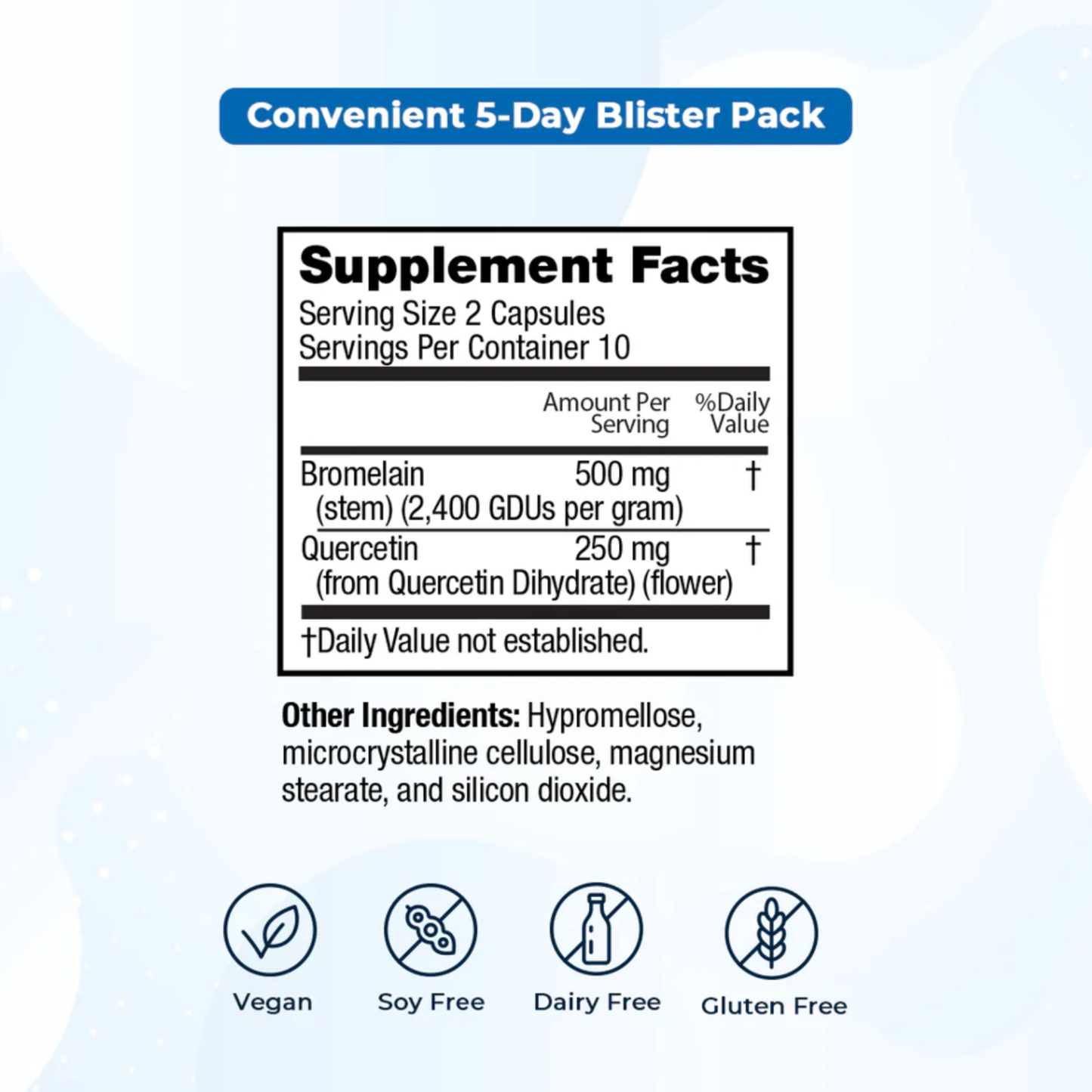 VitaMedica Bromelain with Quercetin Blister Pack